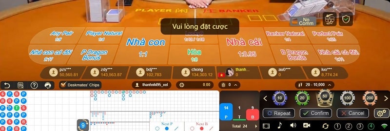 Cách chơi một ván game  Baccarat FB88 đơn giản